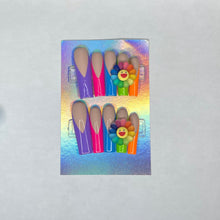 Load image into Gallery viewer, rainbow sunflower nails
