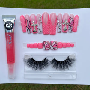 Pink 3d Set